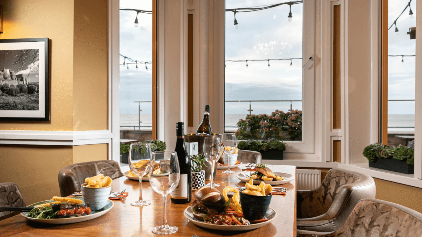 Dinner reservation with a seaview, The Beaches Hotel, Prestatyn