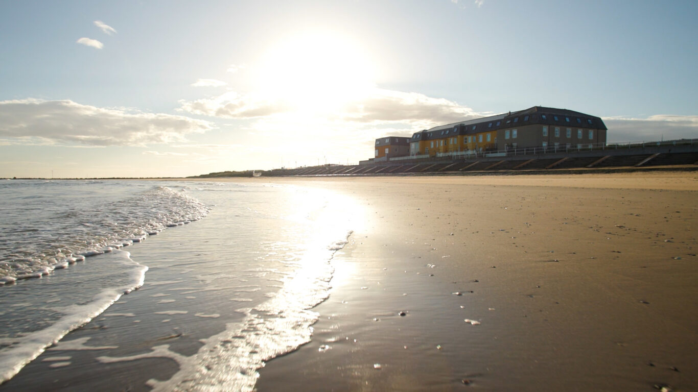 The Beaches Hotel, Prestatyn, beach view