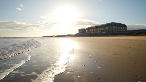 The Beaches Hotel, Prestatyn, beach view